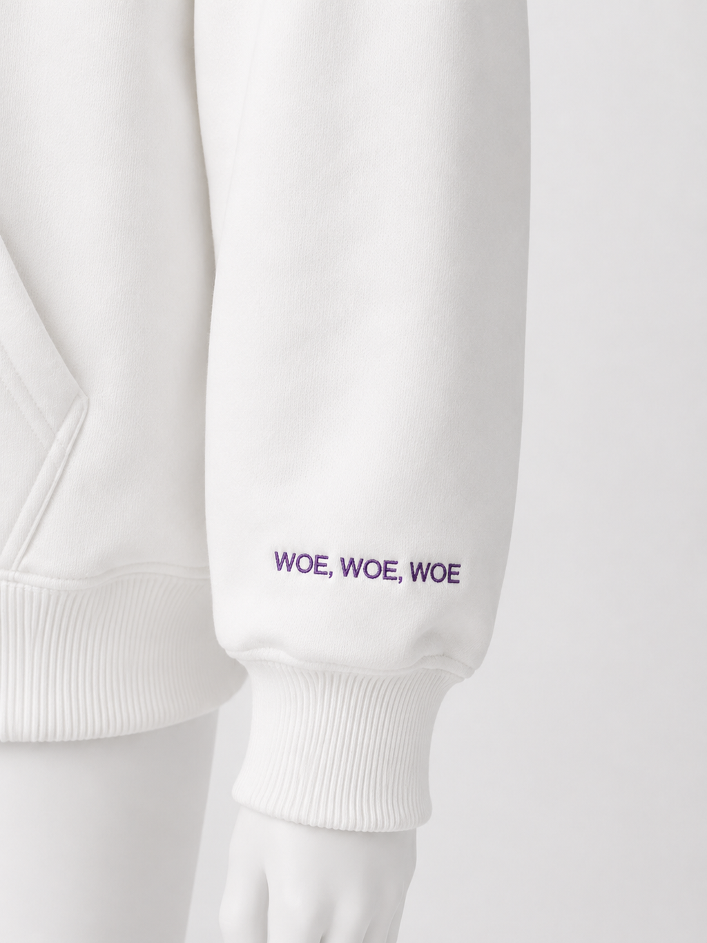 White Woe of Judgement Hoodie