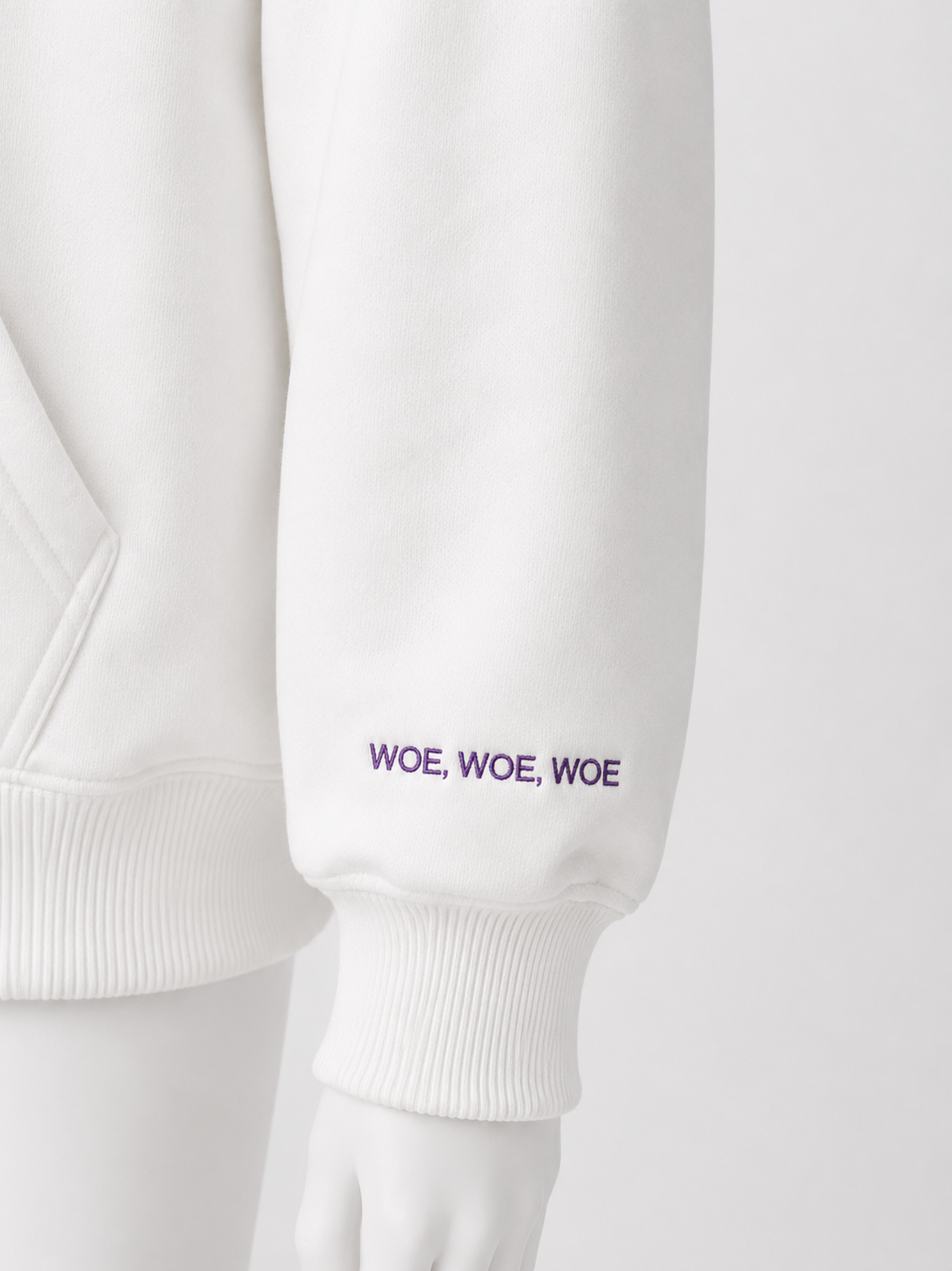 White Woe of Judgement Hoodie