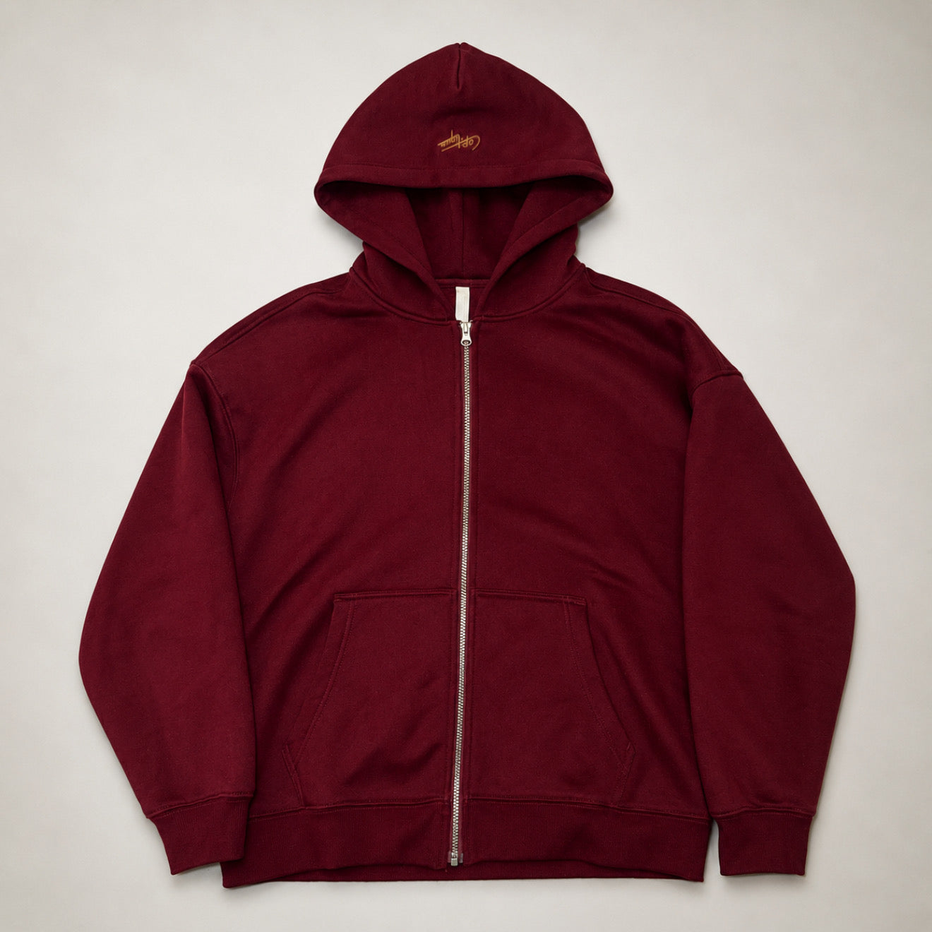 1:1 Chi Rho Embroidered Zip Hoodie